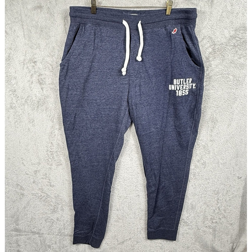 League Butler University Sweatpants Men XL Heather Blue Triblend Tapered Joggers
